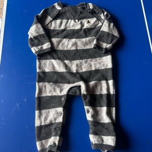GAP Baby Striped Gray One Piece Sz 3-6 months